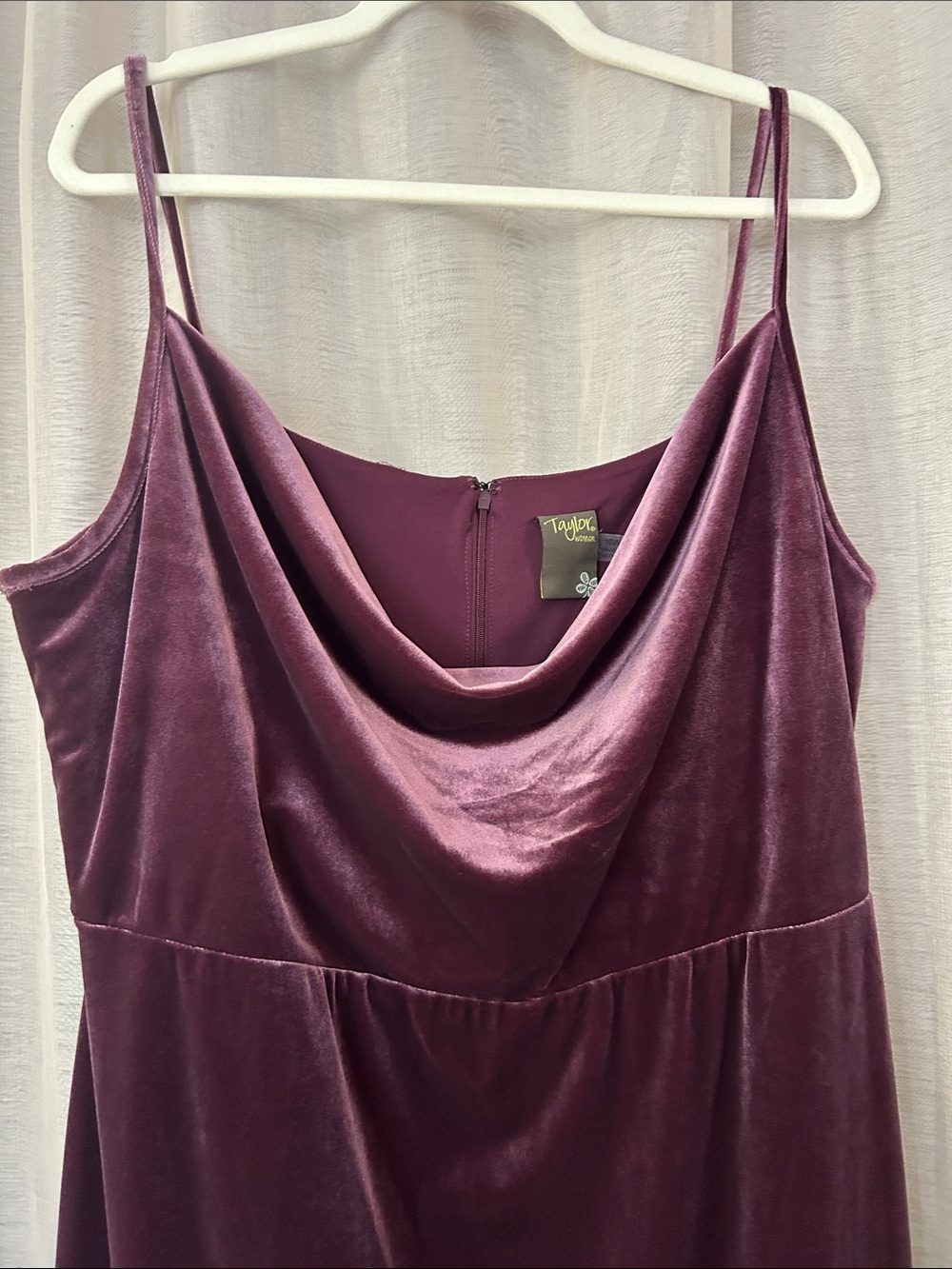 Sexy orchid purple drape from dress